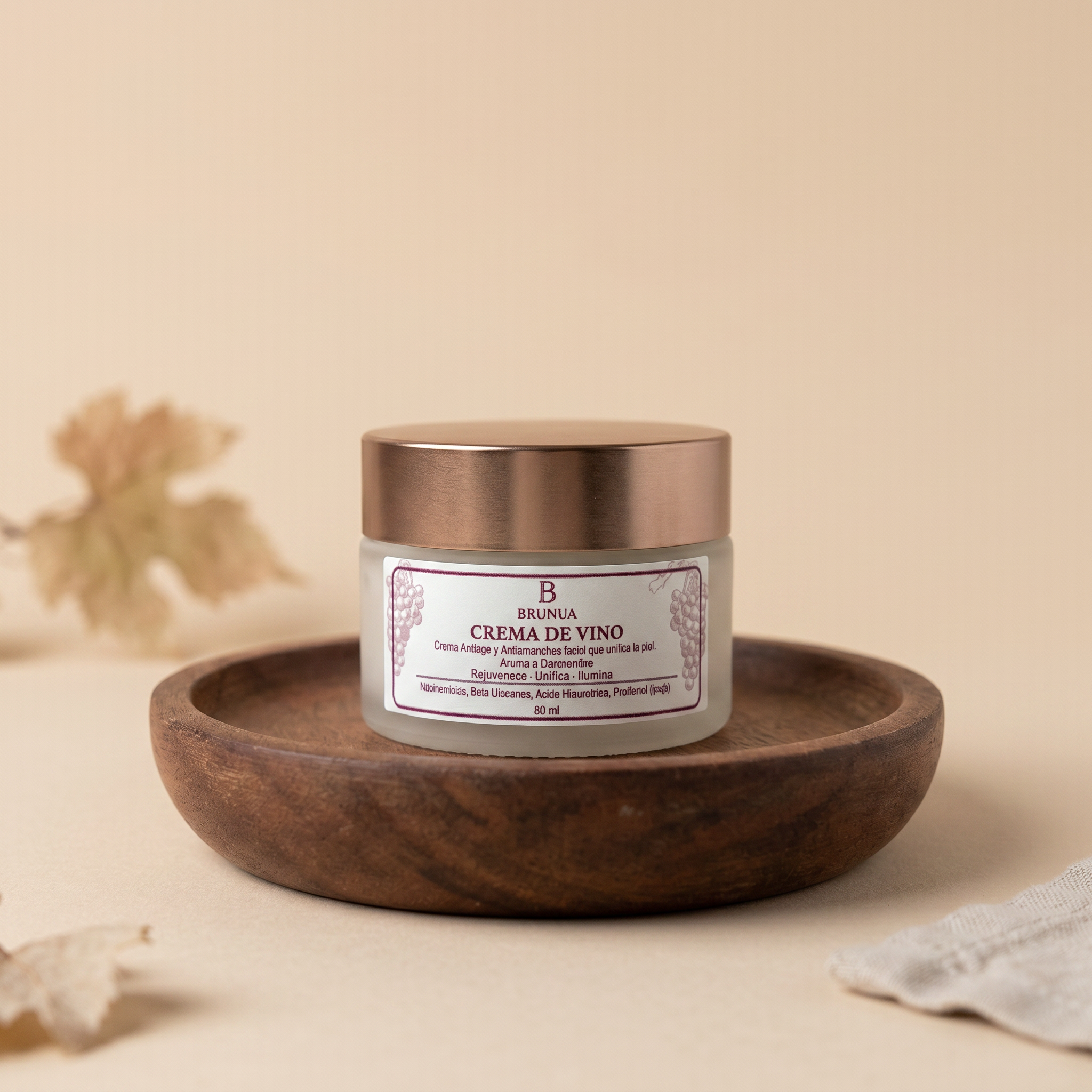 Crema de vino antiage y antimanchas